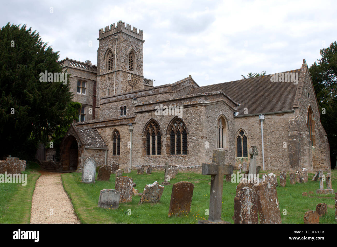 St. Mary`s Church, North Aston, Oxfordshire, England, UK Stock Photo